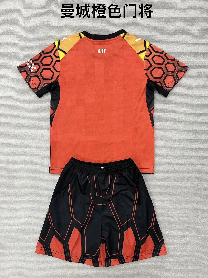 Manchester City 2026/27 Gardien Ensemble Enfant Orange