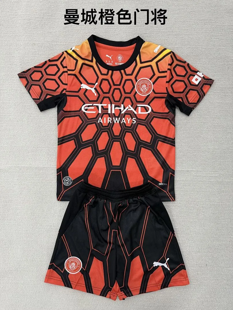 Manchester City 2026/27 Gardien Ensemble Enfant Orange — 2