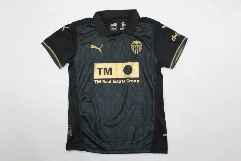 Valencia 2024/25 Away Kids Kit Black — 2