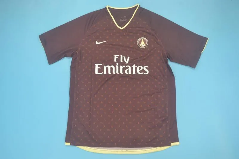 Paris Saint-Germain 2006/07 Auswärts Trikot Dark Red