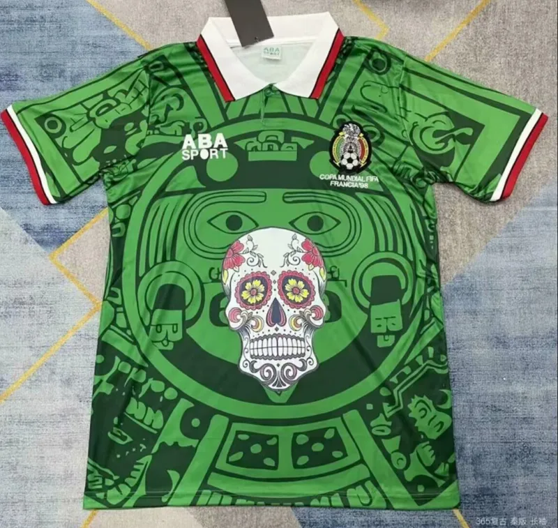 Mexico 1998 Shirt Green 98 Halloween