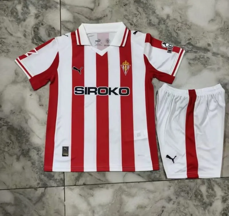Sporting Gijón 2025/26 Primera Equipación Conjunto de Niño — 2