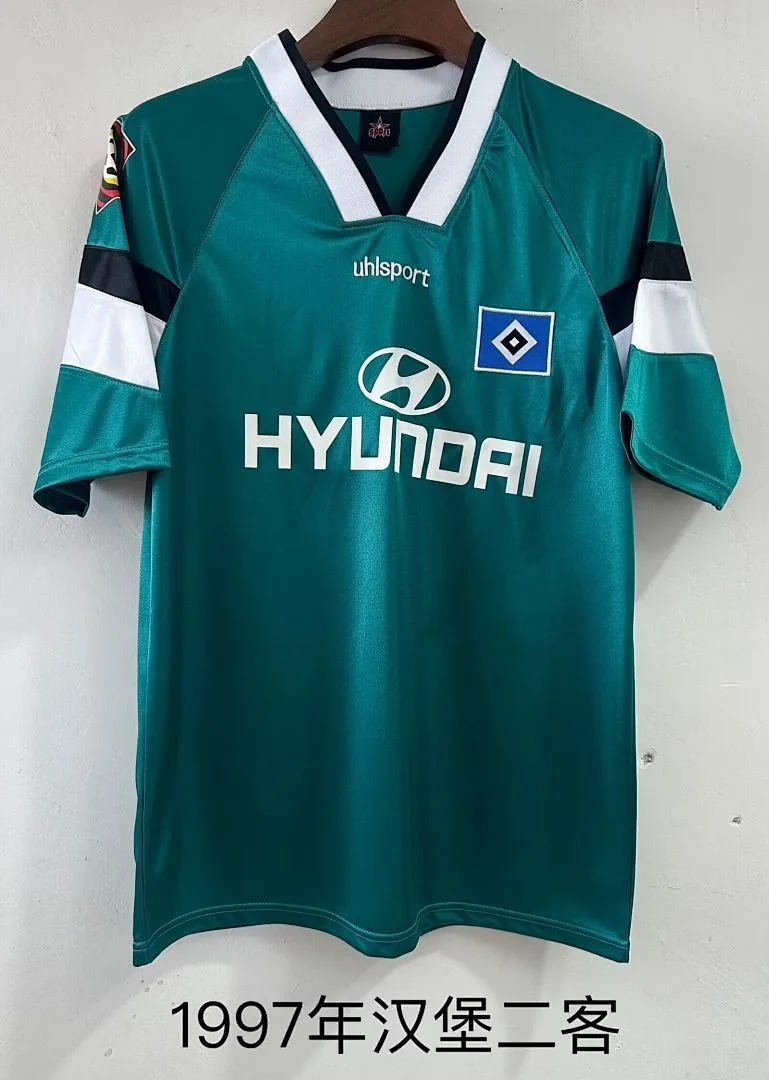Hamburger SV 1996/97 Third Shirt Green — 2