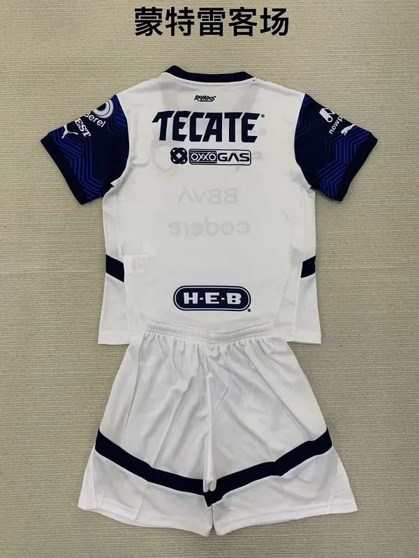 Monterrey 2024/25 Auswärts Set Kinder White — 1