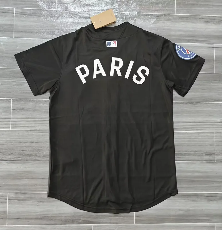 Paris Saint-Germain Shirt Black PA-RIS MLB — 2
