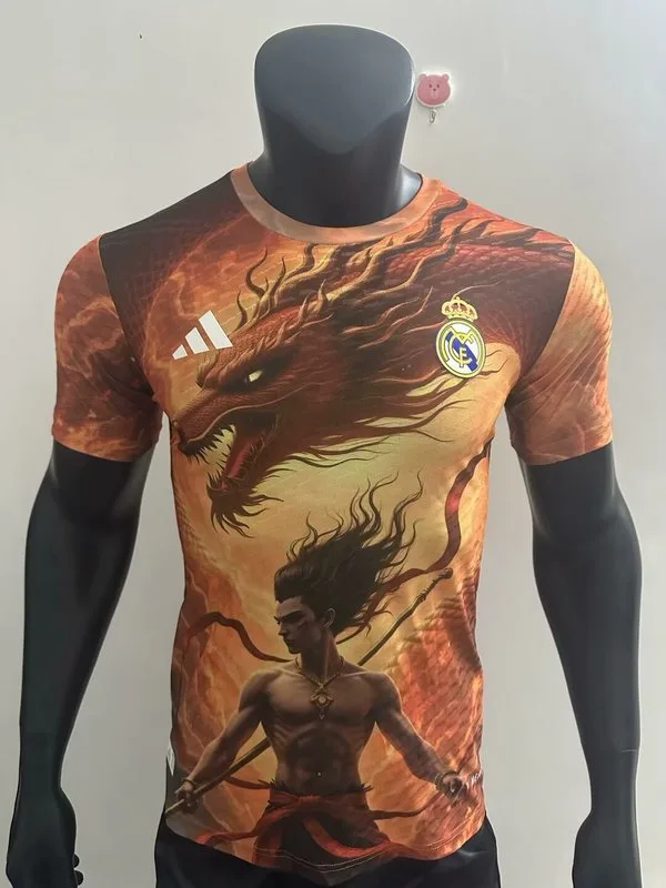 Real Madrid 2025/26 Camiseta Versión Jugador Edición Especial Orange — 2