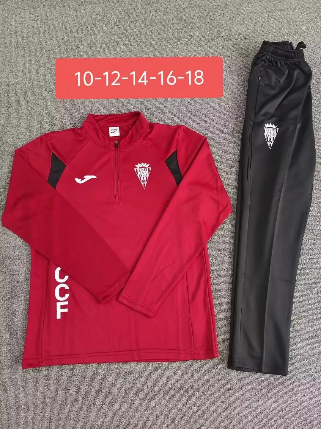 Córdoba CF 2025/26 Kids Tracksuit Red
