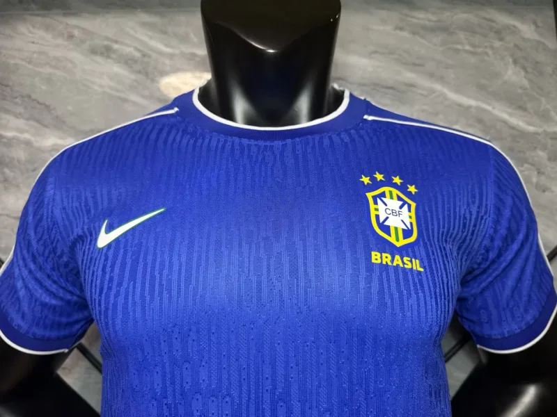 Brazil 1998 Away Shirt Player Version Blue