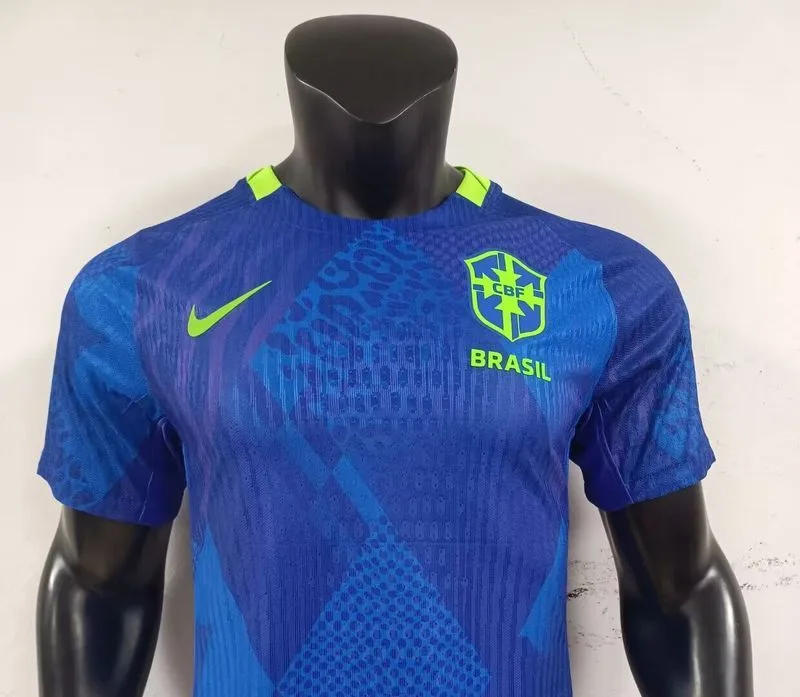 Brazil 2025 Away Women's Shirt Player Version Blue World Cup — 1