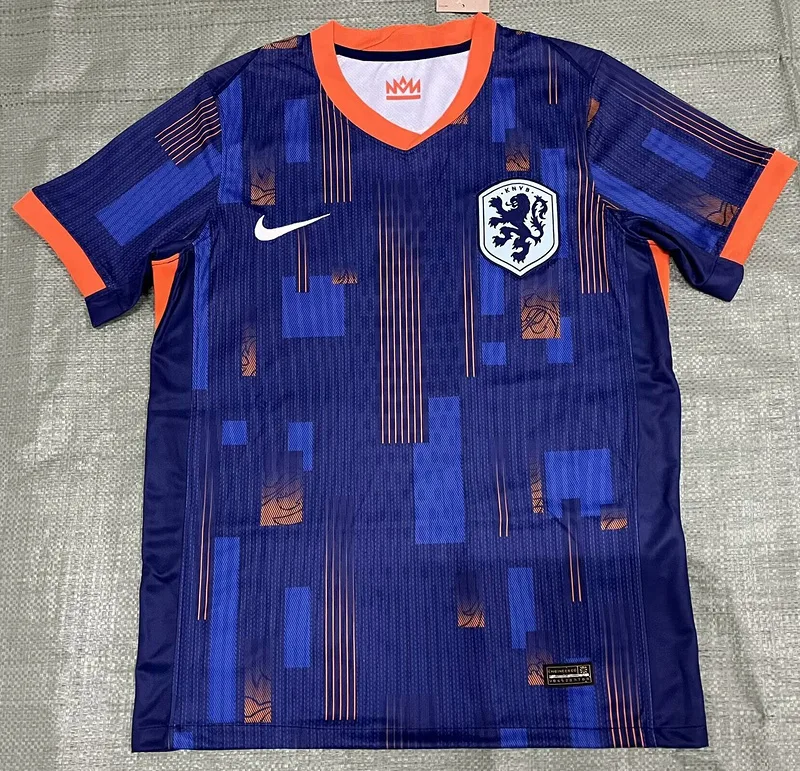 Pays-Bas 2024/25 Extérieur Maillot Manches Courtes — 2