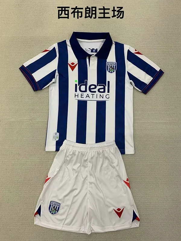 West Bromwich Albion 2024/25 Home Kids Kit — 2