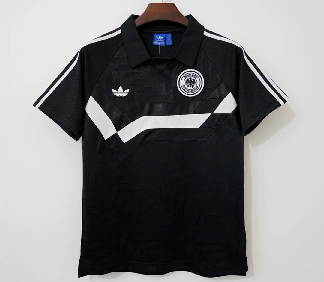 Deutschland 1988/90 Auswärts Trikot Black