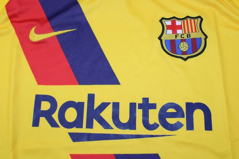 Barcelona 2019/20 Segunda Equipación Camiseta Yellow — 2