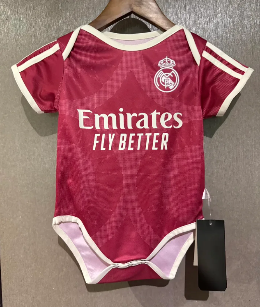 Real Madrid 2026/27 Third Baby Shirt Pink — 2