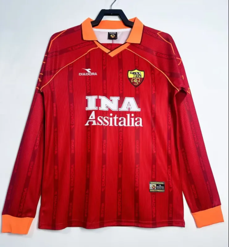 Roma 1999/00 Home Shirt Long Sleeve