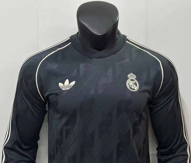 Real Madrid Shirt Long Sleeve Black — 2
