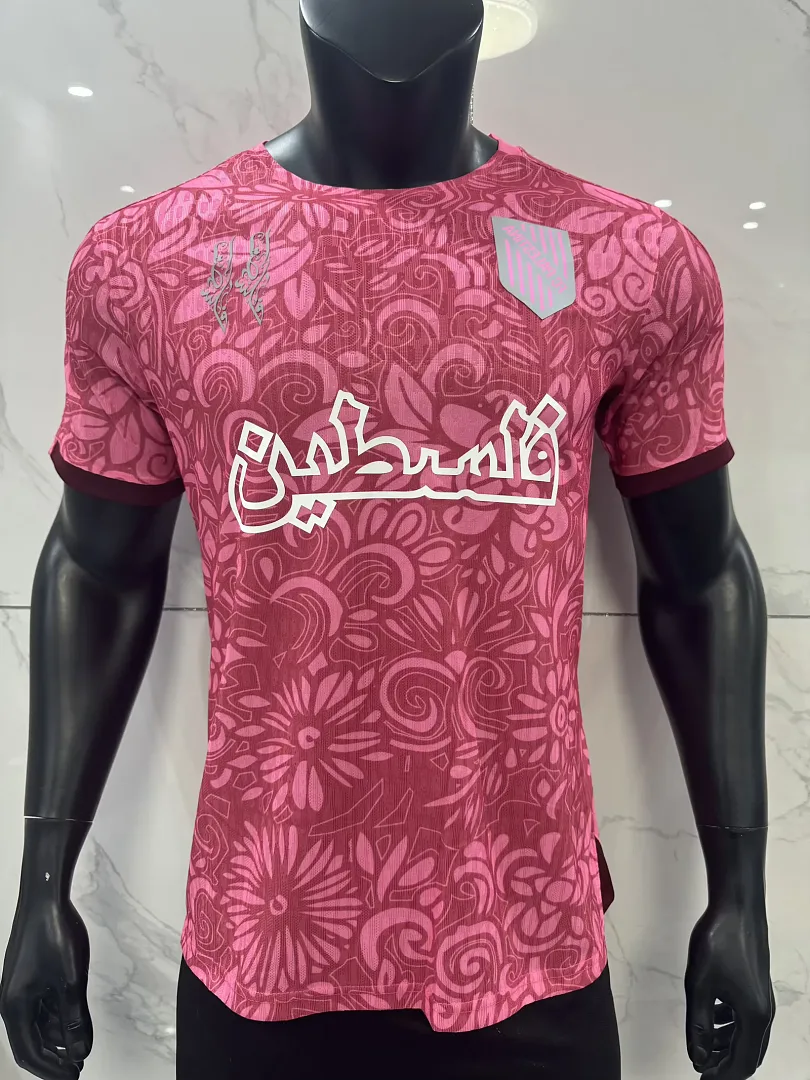 Palestina 2026/27 Camiseta Versión Jugador Edición Especial Pink — 2