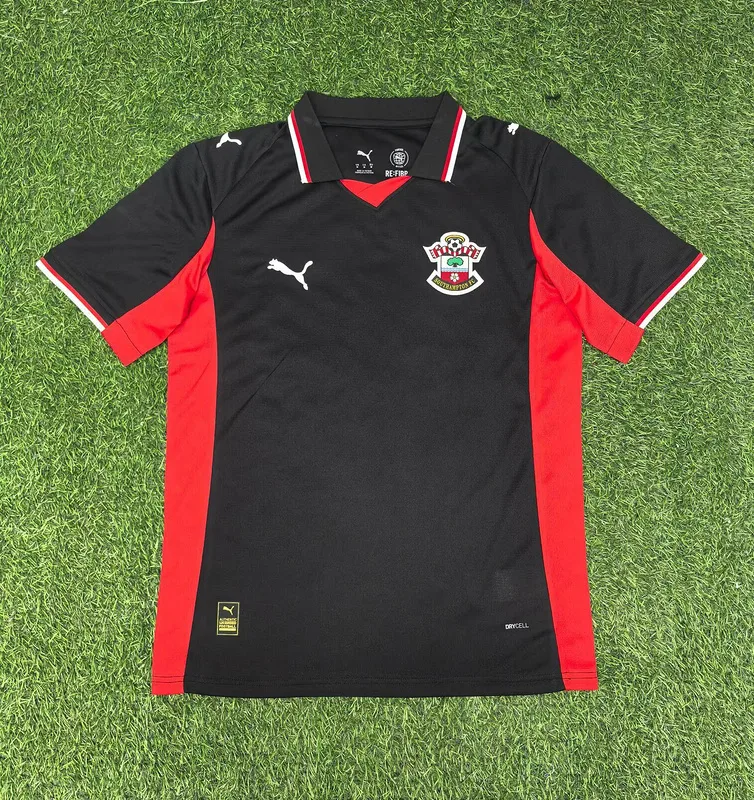 Southampton 2025/26 Segunda Equipación Camiseta Black — 2