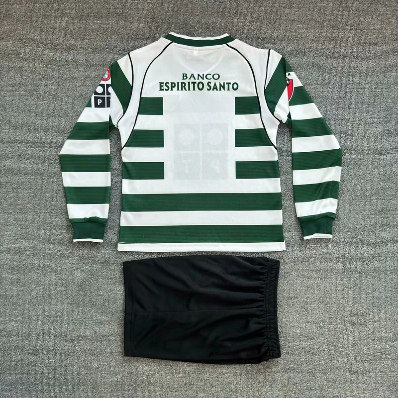 Sporting CP 2002/03 Home Kids Kit Long Sleeve — 2