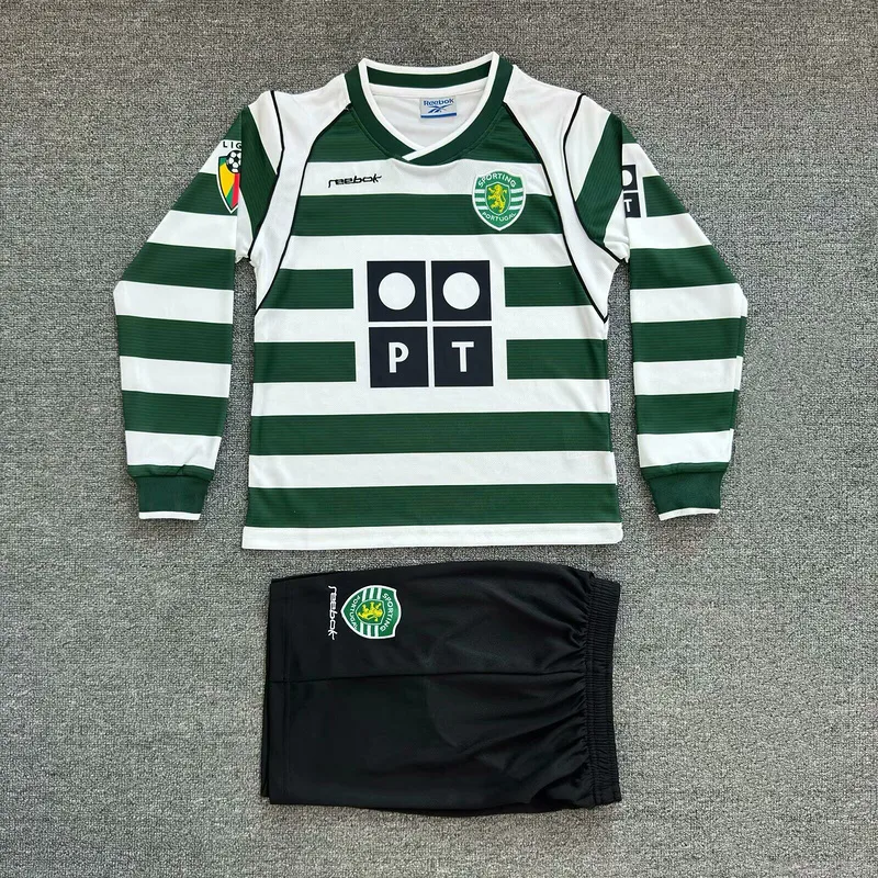 Sporting CP 2002/03 Home Kids Kit Long Sleeve