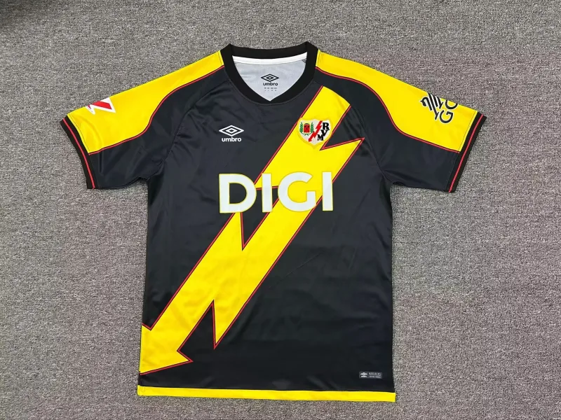 Rayo Vallecano 2025/26 Third Shirt Short Sleeve Black