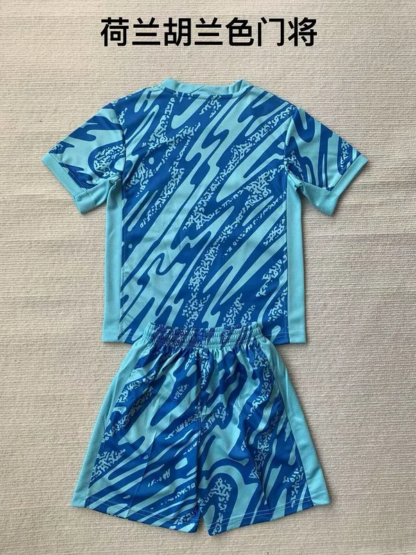 Pays-Bas 2024 Gardien Ensemble Enfant Blue