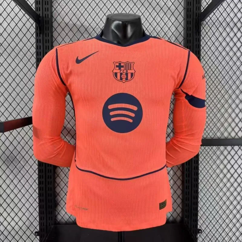 Barcelona 2025/26 Third Shirt Long Sleeve Player Version — 1