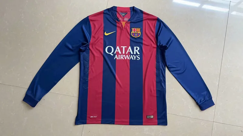 Barcelona 2014/15 Home Shirt Long Sleeve — 1