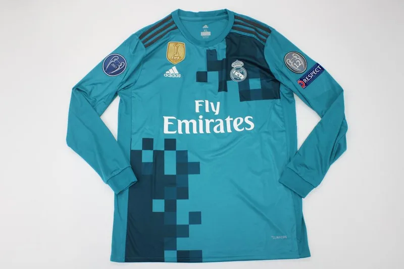 Real Madrid 2017/18 Ausweich Trikot Langarm