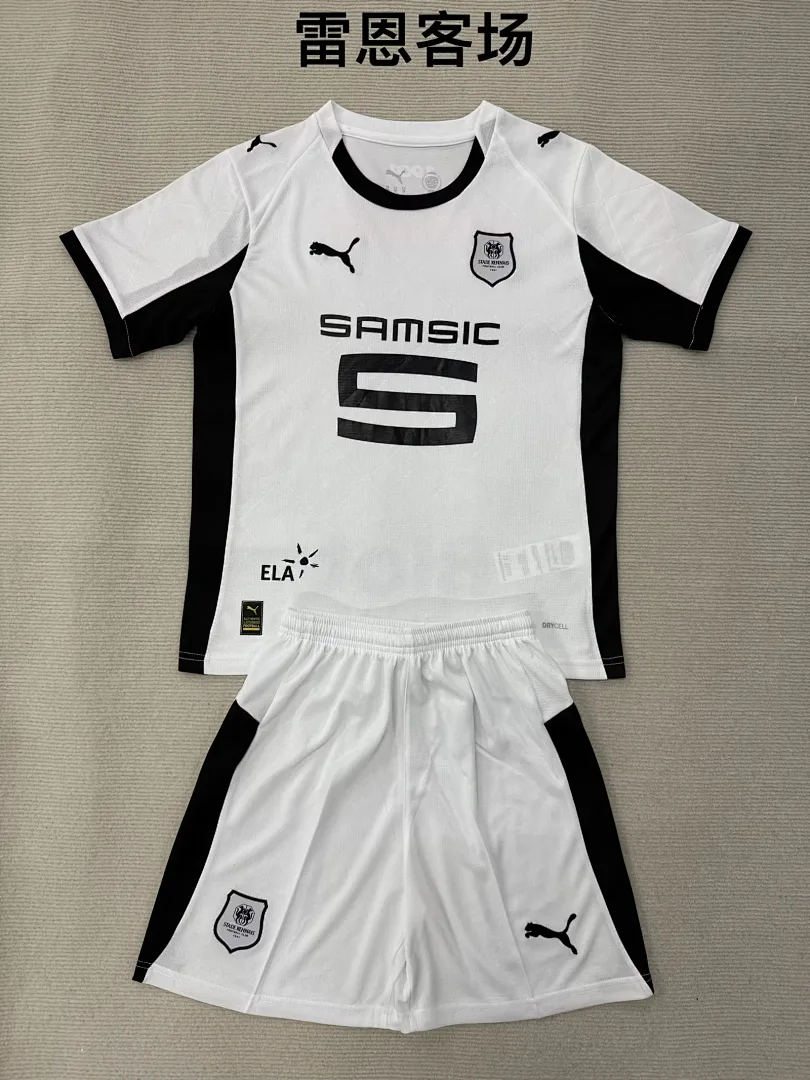 Rennes 2025/26 Segunda Equipación Conjunto de Niño