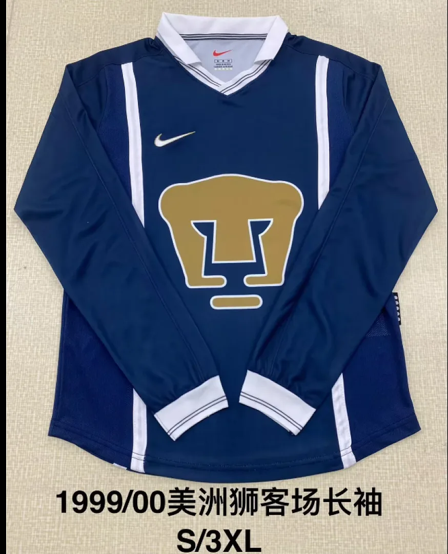Pumas UNAM 1999/00 Away Shirt Long Sleeve