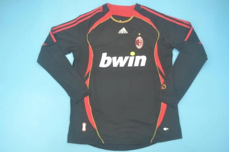 AC Milan 2006/07 Third Shirt Long Sleeve Black — 1