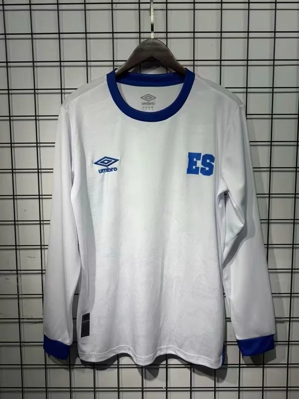 El Salvador 2025/26 Primera Equipación Camiseta Manga Larga — 2