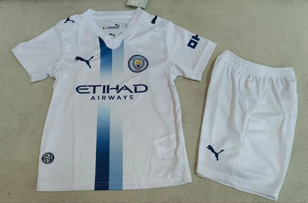 Manchester City 2026/27 Third Ensemble Enfant White — 2
