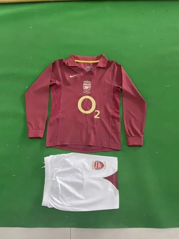 Arsenal 2005/06 Home Kids Kit Long Sleeve — 1