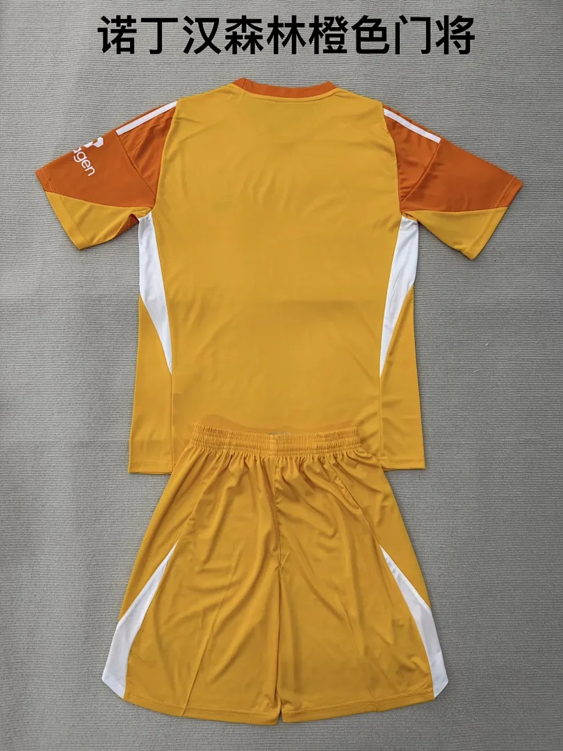 Nottingham Forest 2025/26 Goalkeeper Kids Kit Orange — 2