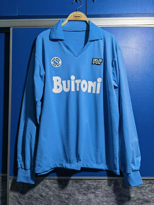 Napoli 1986/87 Domicile Maillot Manches Longues