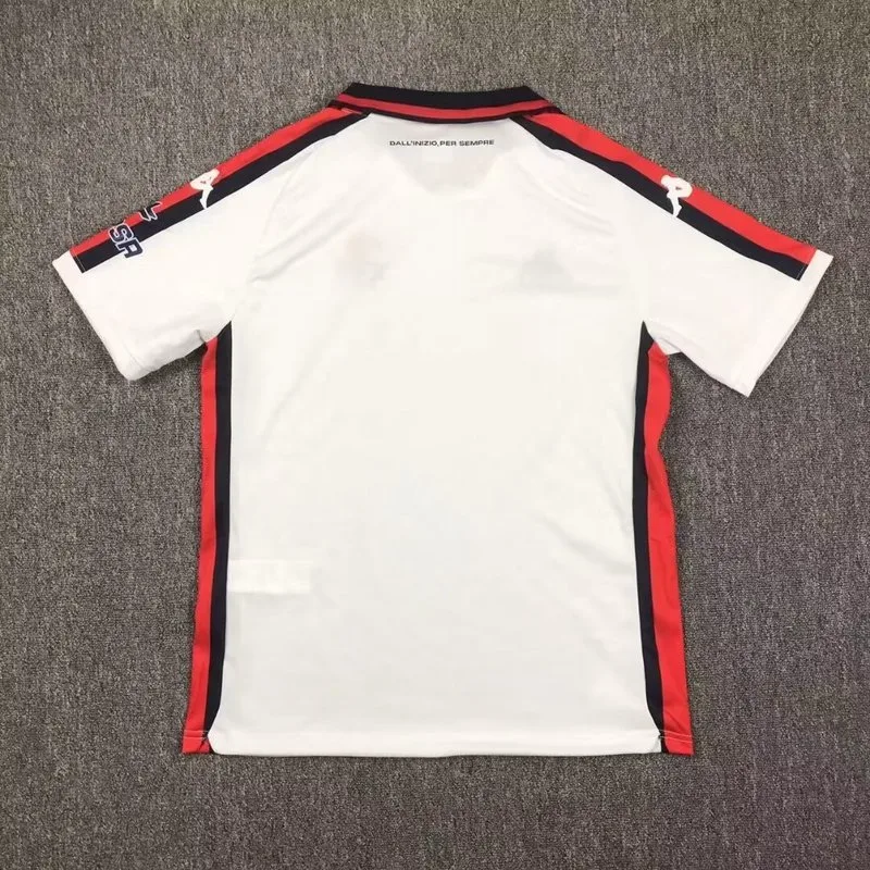 Genoa 2024/25 Third Maillot Manches Courtes White — 2