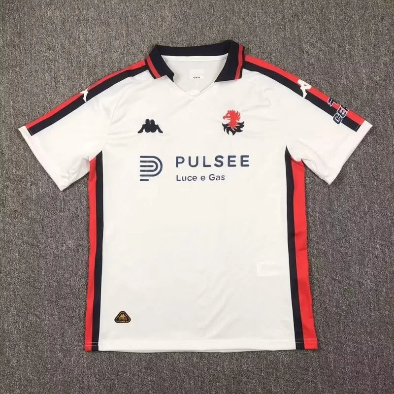 Genoa 2024/25 Third Maillot Manches Courtes White