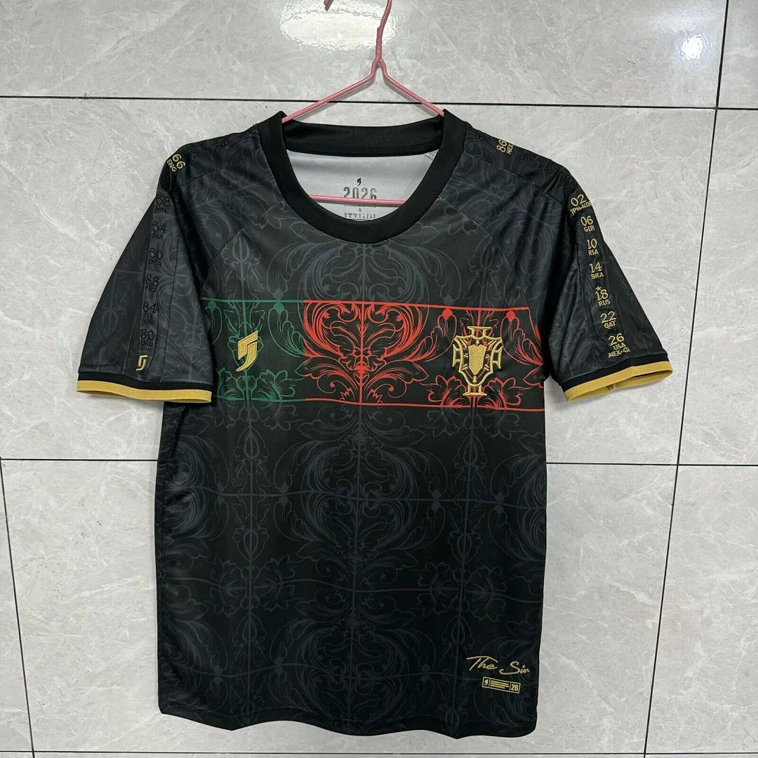 Portugal 2026 Shirt Short Sleeve Special Edition Black — 2