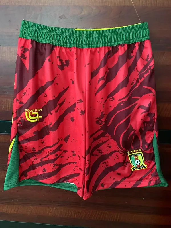Cameroon 2025/26 Shorts Red — 2