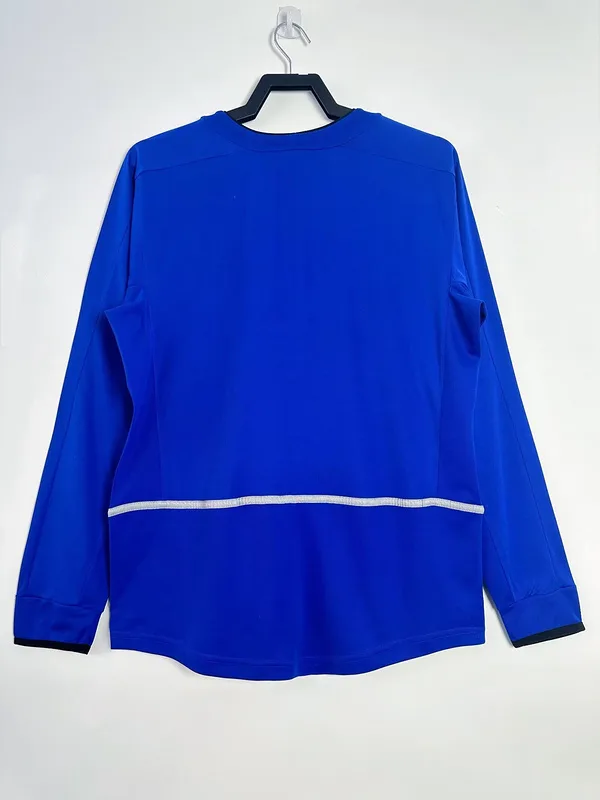 Manchester United 2002/03 Third Shirt Long Sleeve Blue — 2