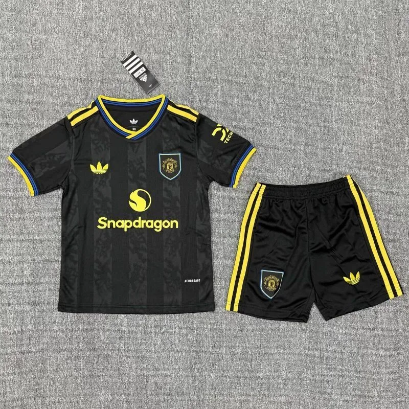 Manchester United 2025/26 Third Ensemble Enfant — 1