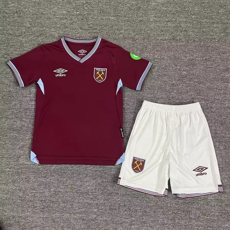 West Ham United 2025/26 Home Kids Kit — 2