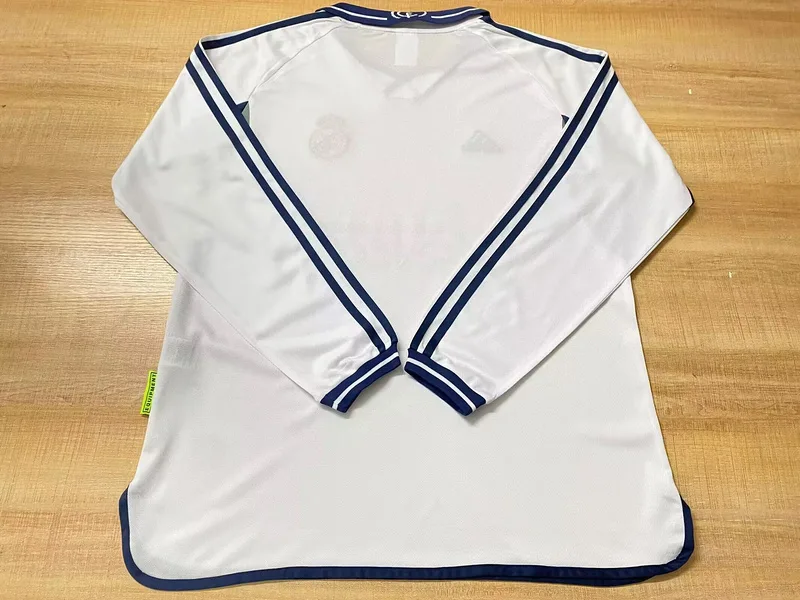 Real Madrid 2000/01 Domicile Maillot Manches Longues — 2