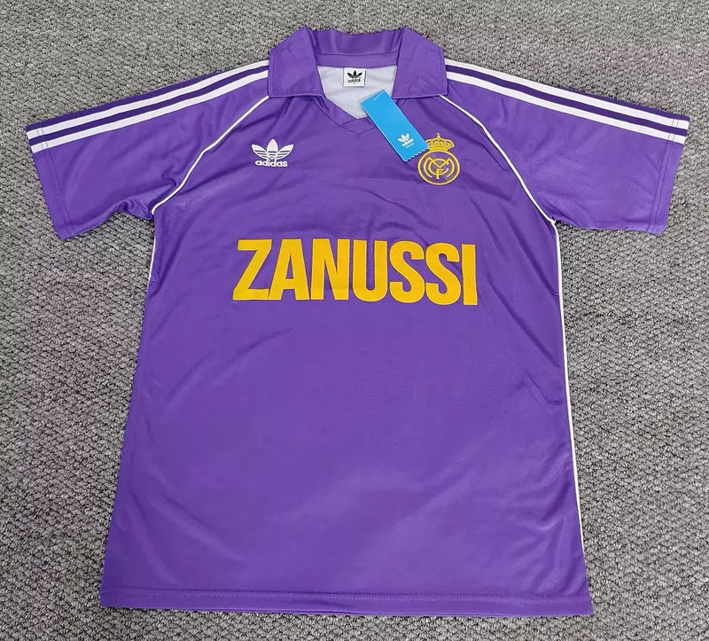 Real Madrid 1984/85 Segunda Equipación Camiseta Purple