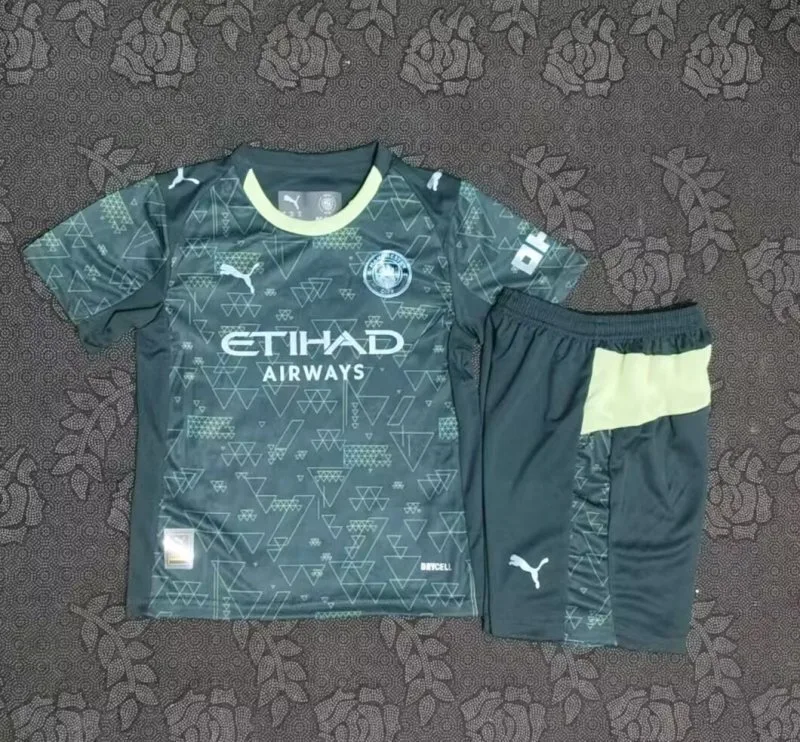 Manchester City 2025/26 Fourth Kids Kit