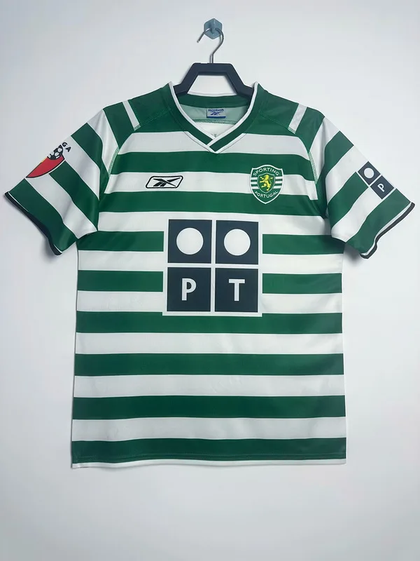 Sporting CP 2003/04 Home Shirt Champions League