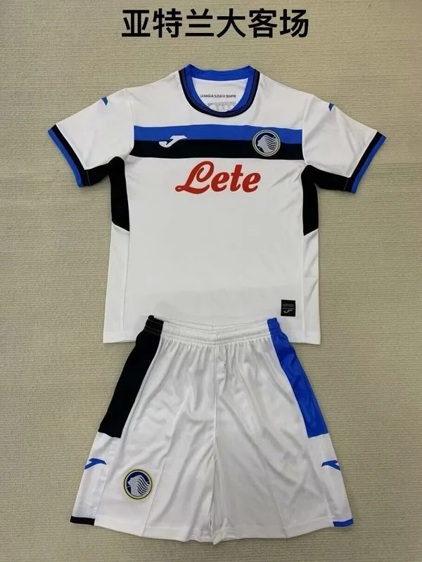 Atalanta 2024/25 Extérieur Ensemble Enfant White — 2