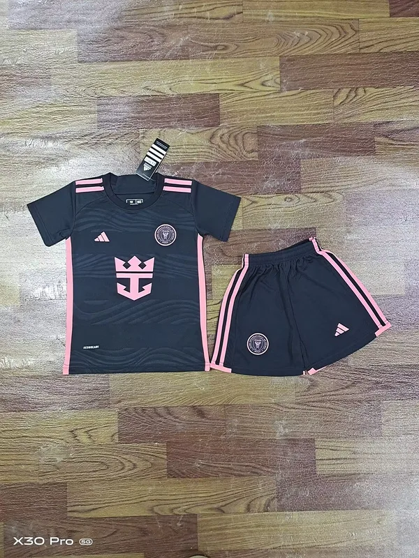 Inter Miami 2024/25 Away Kids Kit Black